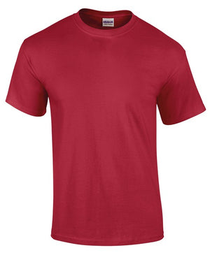10 x Ultra Cotton Tee's by Gildan in Cardinal Red by Print Lab Deals — Custom branded clothing by Print Press, featuring premium embroidery produced in our specialist print lab in the UK.