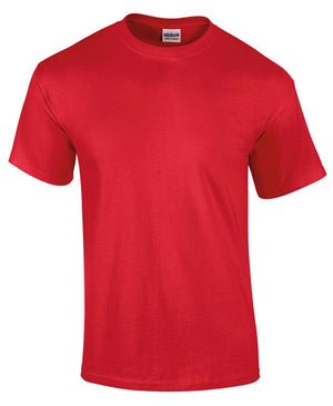 10 x Ultra Cotton Tee's by Gildan in Cherry Red by Print Lab Deals — Custom branded clothing by Print Press, featuring premium embroidery produced in our specialist print lab in the UK.