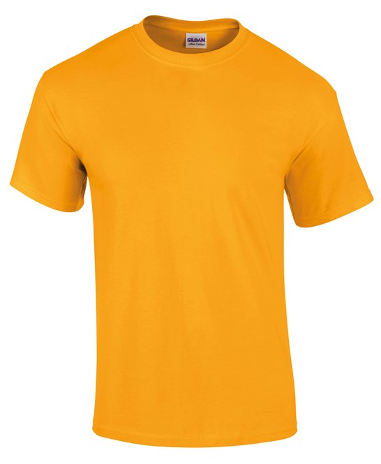 10 x Ultra Cotton Tee's by Gildan in Gold by Print Lab Deals — Custom branded clothing by Print Press, featuring premium embroidery produced in our specialist print lab in the UK.