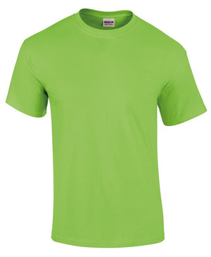 10 x Ultra Cotton Tee's by Gildan in Lime by Print Lab Deals — Custom branded clothing by Print Press, featuring premium embroidery produced in our specialist print lab in the UK.