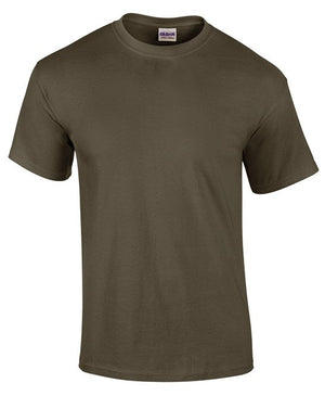 20 x Ultra Cotton Tee's by Gildan in Military Green by Print Lab Deals — Custom branded clothing by Print Press, featuring premium embroidery produced in our specialist print lab in the UK.