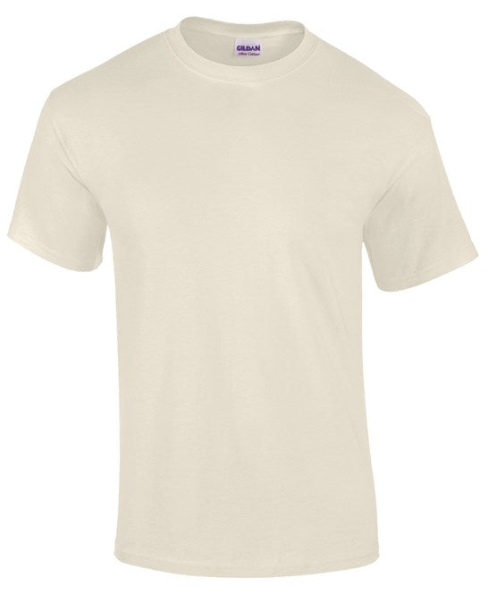 40 x Ultra Cotton Tee's by Gildan in Natural by Print Lab Deals — Custom branded clothing by Print Press, featuring premium embroidery produced in our specialist print lab in the UK.