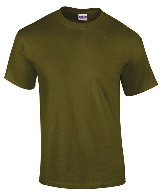 200 x Ultra Cotton Tee's by Gildan in Olive by Print Lab Deals — Custom branded clothing by Print Press, featuring premium embroidery produced in our specialist print lab in the UK.