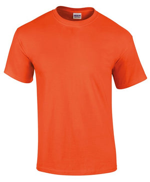 10 x Ultra Cotton Tee's by Gildan in Orange by Print Lab Deals — Custom branded clothing by Print Press, featuring premium embroidery produced in our specialist print lab in the UK.