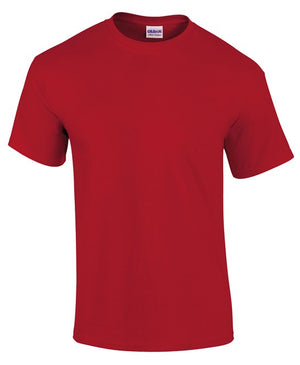 10 x Ultra Cotton Tee's by Gildan in Red by Print Lab Deals — Custom branded clothing by Print Press, featuring premium embroidery produced in our specialist print lab in the UK.