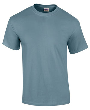 10 x Ultra Cotton Tee's by Gildan in Stone Blue by Print Lab Deals — Custom branded clothing by Print Press, featuring premium embroidery produced in our specialist print lab in the UK.