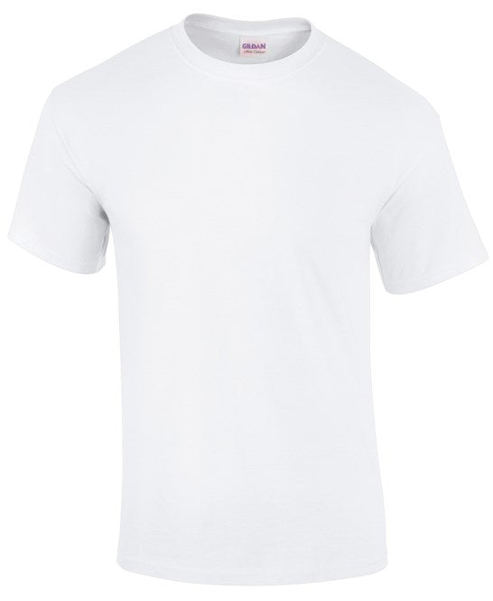 10 x Ultra Cotton Tee's by Gildan in White by Print Lab Deals — Custom branded clothing by Print Press, featuring premium embroidery produced in our specialist print lab in the UK.