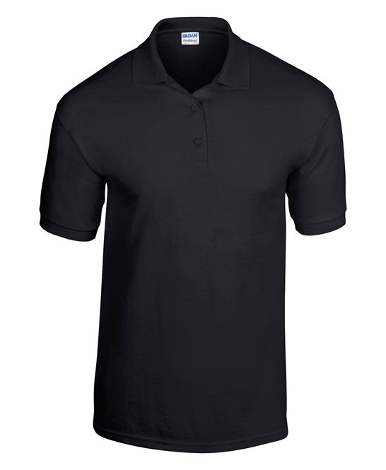 150 x Dryblend Sports Polos by Gildan in Black by Print Lab Deals — Custom branded clothing by Print Press, featuring premium embroidery produced in our specialist print lab in the UK.