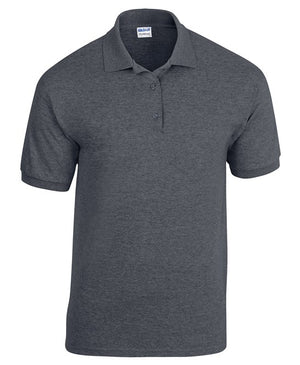 10 x Dryblend Sports Polos by Gildan in Dark Heather by Print Lab Deals — Custom branded clothing by Print Press, featuring premium embroidery produced in our specialist print lab in the UK.