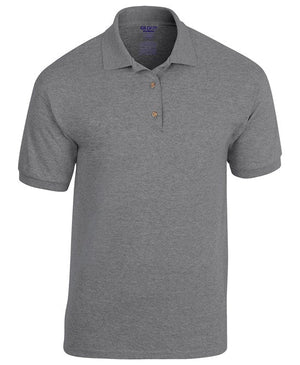 40 x Dryblend Sports Polos by Gildan in Graphite Heather by Print Lab Deals — Custom branded clothing by Print Press, featuring premium embroidery produced in our specialist print lab in the UK.