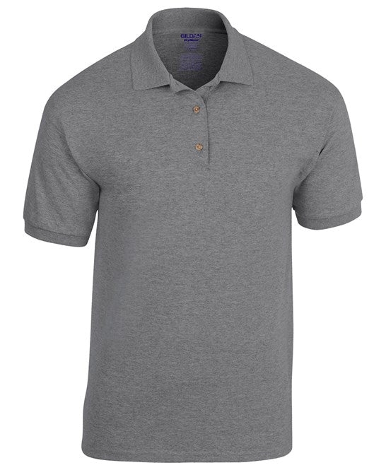 20 x Dryblend Sports Polos by Gildan in Graphite Heather by Print Lab Deals — Custom branded clothing by Print Press, featuring premium embroidery produced in our specialist print lab in the UK.