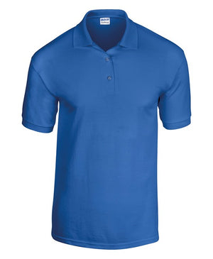 10 x Dryblend Sports Polos by Gildan in Royal by Print Lab Deals — Custom branded clothing by Print Press, featuring premium embroidery produced in our specialist print lab in the UK.
