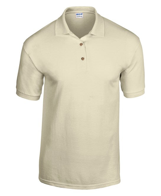 10 x Dryblend Sports Polos by Gildan in Sand by Print Lab Deals — Custom branded clothing by Print Press, featuring premium embroidery produced in our specialist print lab in the UK.