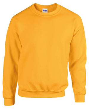 12 x Classic Sweaters by Gildan in Gold by Print Lab Deals — Custom branded clothing by Print Press, featuring premium embroidery produced in our specialist print lab in the UK.