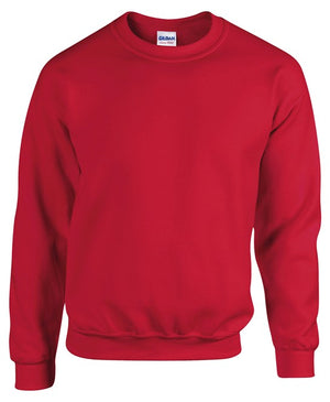 12 x Classic Sweaters by Gildan in Red by Print Lab Deals — Custom branded clothing by Print Press, featuring premium embroidery produced in our specialist print lab in the UK.