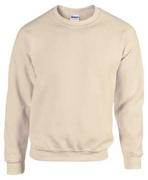 12 x Classic Sweaters by Gildan in Sand by Print Lab Deals — Custom branded clothing by Print Press, featuring premium embroidery produced in our specialist print lab in the UK.