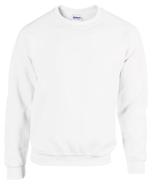 6 x Classic Sweaters by Gildan in White by Print Lab Deals — Custom branded clothing by Print Press, featuring premium embroidery produced in our specialist print lab in the UK.