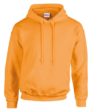 6 x Classic Hoodies by Gildan in Safety Orange by Print Lab Deals — Custom branded clothing by Print Press, featuring premium embroidery produced in our specialist print lab in the UK.