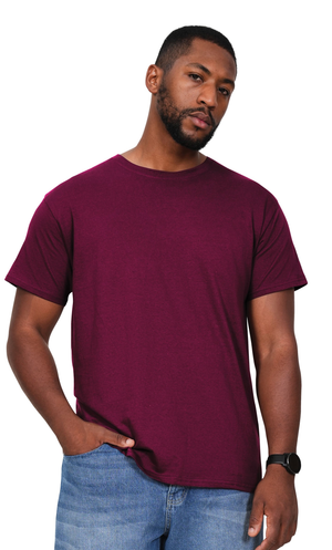 10 x Promo Tees by Casual Classics in Maroon by Print Lab Deals — Custom branded clothing by Print Press, featuring premium embroidery produced in our specialist print lab in the UK.