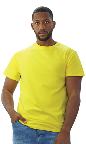 10 x Promo Tees by Casual Classics in Yellow by Print Lab Deals — Custom branded clothing by Print Press, featuring premium embroidery produced in our specialist print lab in the UK.