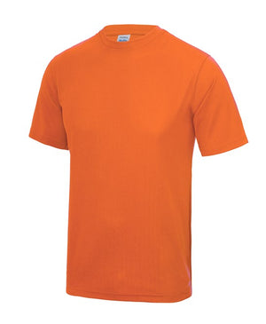 10 x Sport Tee's by AWDis in Electric Orange by Print Lab Deals — Custom branded clothing by Print Press, featuring premium embroidery produced in our specialist print lab in the UK.