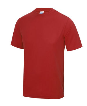 10 x Sport Tee's by AWDis in Fire Red by Print Lab Deals — Custom branded clothing by Print Press, featuring premium embroidery produced in our specialist print lab in the UK.