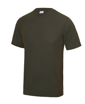 10 x Sport Tee's by AWDis in Olive by Print Lab Deals — Custom branded clothing by Print Press, featuring premium embroidery produced in our specialist print lab in the UK.
