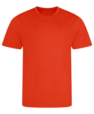 10 x Sport Tee's by AWDis in Orange Flame by Print Lab Deals — Custom branded clothing by Print Press, featuring premium embroidery produced in our specialist print lab in the UK.