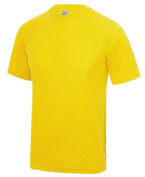 10 x Sport Tee's by AWDis in Sun Yellow by Print Lab Deals — Custom branded clothing by Print Press, featuring premium embroidery produced in our specialist print lab in the UK.