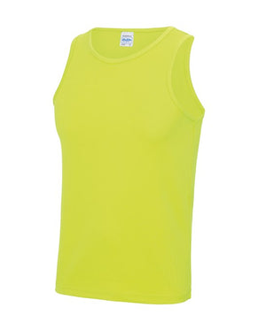 10 x Sport Vests by AWDis in Electric Yellow by Print Lab Deals — Custom branded clothing by Print Press, featuring premium embroidery produced in our specialist print lab in the UK.