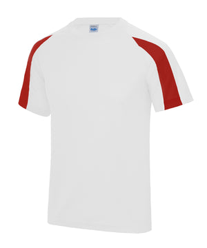24 x Just Cool Sports Contrast Kids Wicking T-Shirts