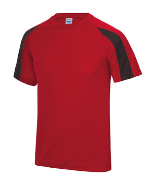 24 x Just Cool Sports Contrast Kids Wicking T-Shirts