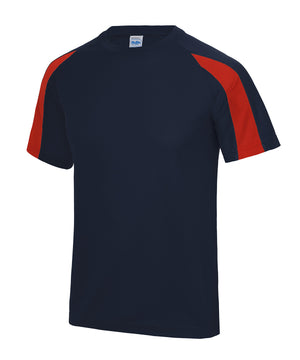 24 x Just Cool Sports Contrast Kids Wicking T-Shirts