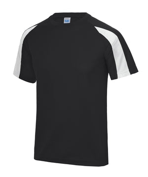 24 x Just Cool Sports Contrast Kids Wicking T-Shirts