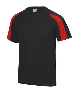 24 x Just Cool Sports Contrast Kids Wicking T-Shirts