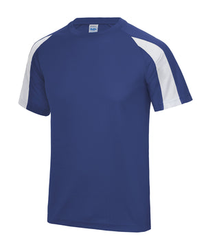 24 x Just Cool Sports Contrast Kids Wicking T-Shirts