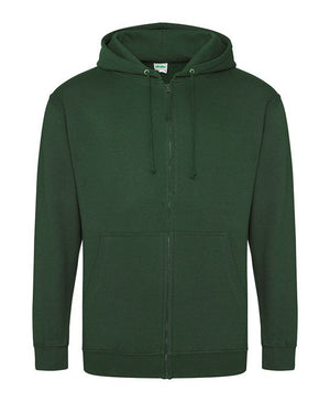 12 x Full Zip Hoodies by Just Hoods in Bottle Green by Print Lab Deals — Custom branded clothing by Print Press, featuring premium embroidery produced in our specialist print lab in the UK.