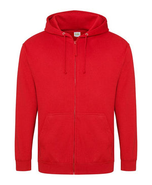 96 x Full Zip Hoodies by Just Hoods in Fire Red by Print Lab Deals — Custom branded clothing by Print Press, featuring premium embroidery produced in our specialist print lab in the UK.