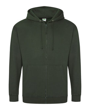 6 x Full Zip Hoodies by Just Hoods in Forest Green by Print Lab Deals — Custom branded clothing by Print Press, featuring premium embroidery produced in our specialist print lab in the UK.