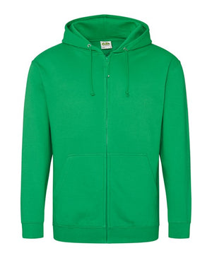 6 x Full Zip Hoodies by Just Hoods in Kelly Green by Print Lab Deals — Custom branded clothing by Print Press, featuring premium embroidery produced in our specialist print lab in the UK.