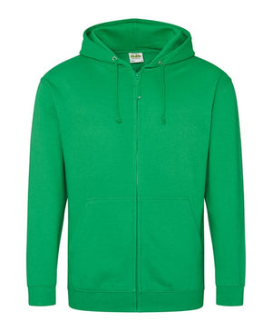 96 x Full Zip Hoodies by Just Hoods in Kelly Green by Print Lab Deals — Custom branded clothing by Print Press, featuring premium embroidery produced in our specialist print lab in the UK.