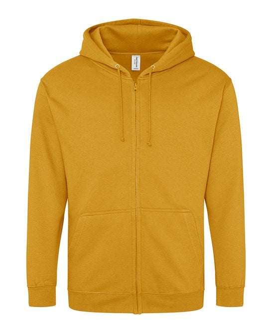 12 x Full Zip Hoodies by Just Hoods in Mustard by Print Lab Deals — Custom branded clothing by Print Press, featuring premium embroidery produced in our specialist print lab in the UK.