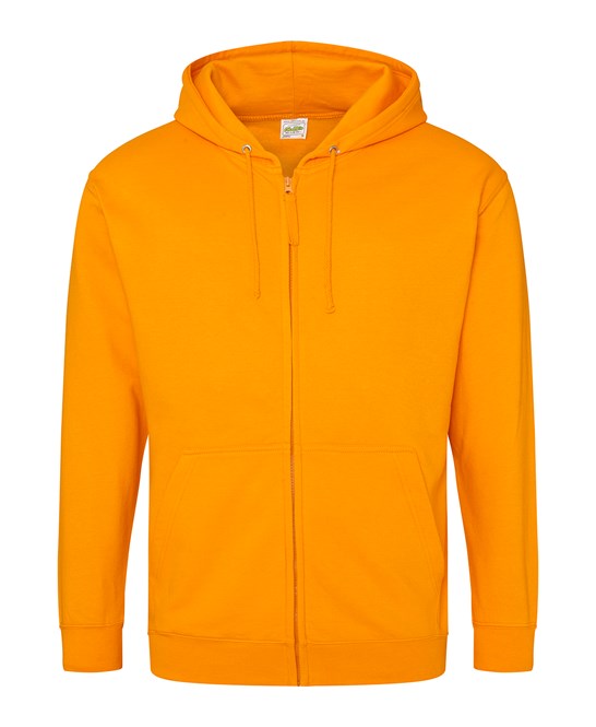12 x Full Zip Hoodies by Just Hoods in Orange Crush by Print Lab Deals — Custom branded clothing by Print Press, featuring premium embroidery produced in our specialist print lab in the UK.