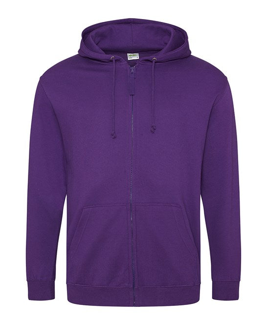 48 x Full Zip Hoodies by Just Hoods in Purple by Print Lab Deals — Custom branded clothing by Print Press, featuring premium embroidery produced in our specialist print lab in the UK.