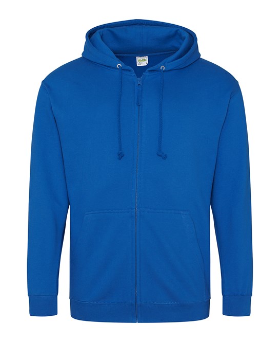 6 x Full Zip Hoodies by Just Hoods in Royal Blue by Print Lab Deals — Custom branded clothing by Print Press, featuring premium embroidery produced in our specialist print lab in the UK.