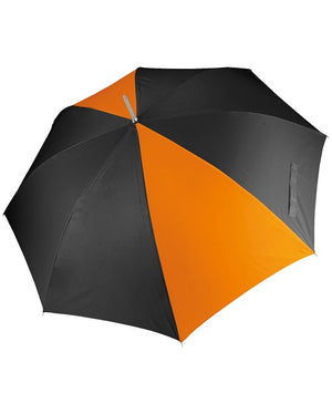 10 x Sports Umbrellas by Ki-Mood in Black Orange by Print Lab Deals — Custom branded clothing by Print Press, featuring premium embroidery produced in our specialist print lab in the UK.