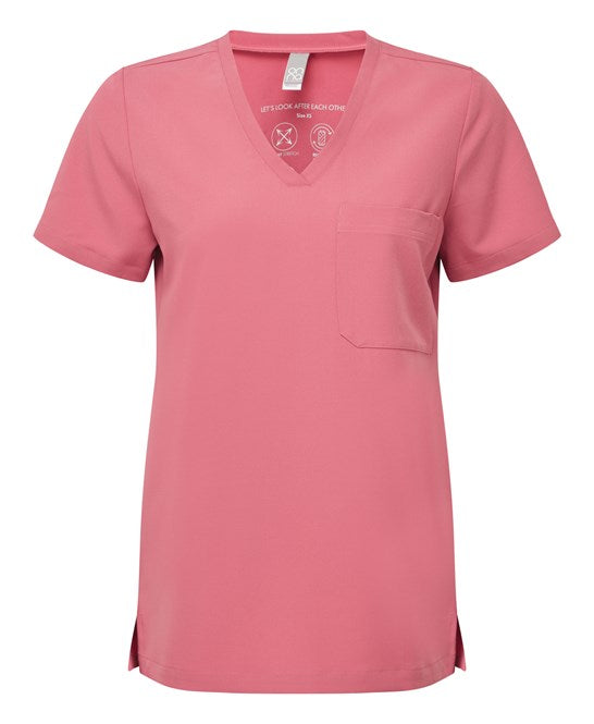 6x Womens Tunics by Onna in Calm Pink by Print Lab Deals — Custom branded clothing by Print Press, featuring premium embroidery produced in our specialist print lab in the UK.