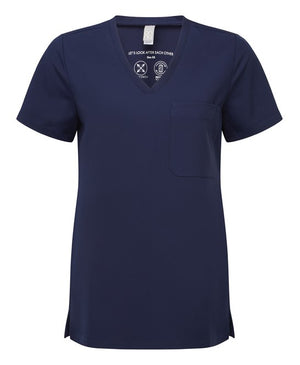 6x Womens Tunics by Onna in Navy by Print Lab Deals — Custom branded clothing by Print Press, featuring premium embroidery produced in our specialist print lab in the UK.