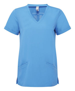 6x Womens Pocket Tunics by Onna in Ceil Blue by Print Lab Deals — Custom branded clothing by Print Press, featuring premium embroidery produced in our specialist print lab in the UK.
