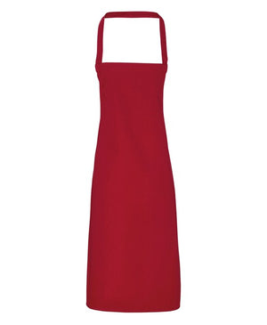 12 x Organic Apron By Premier in Burgundy by Print Lab Deals — Custom branded clothing by Print Press, featuring premium embroidery produced in our specialist print lab in the UK.